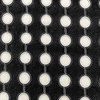 Classical Black & White Chiffon Laser Embroidery Fabric