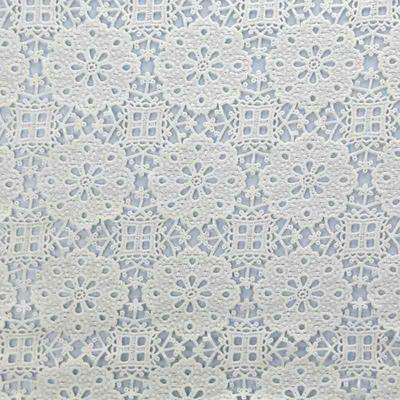 Milky Poly Water Soluble Chemical Lace Fabric ZXY0483